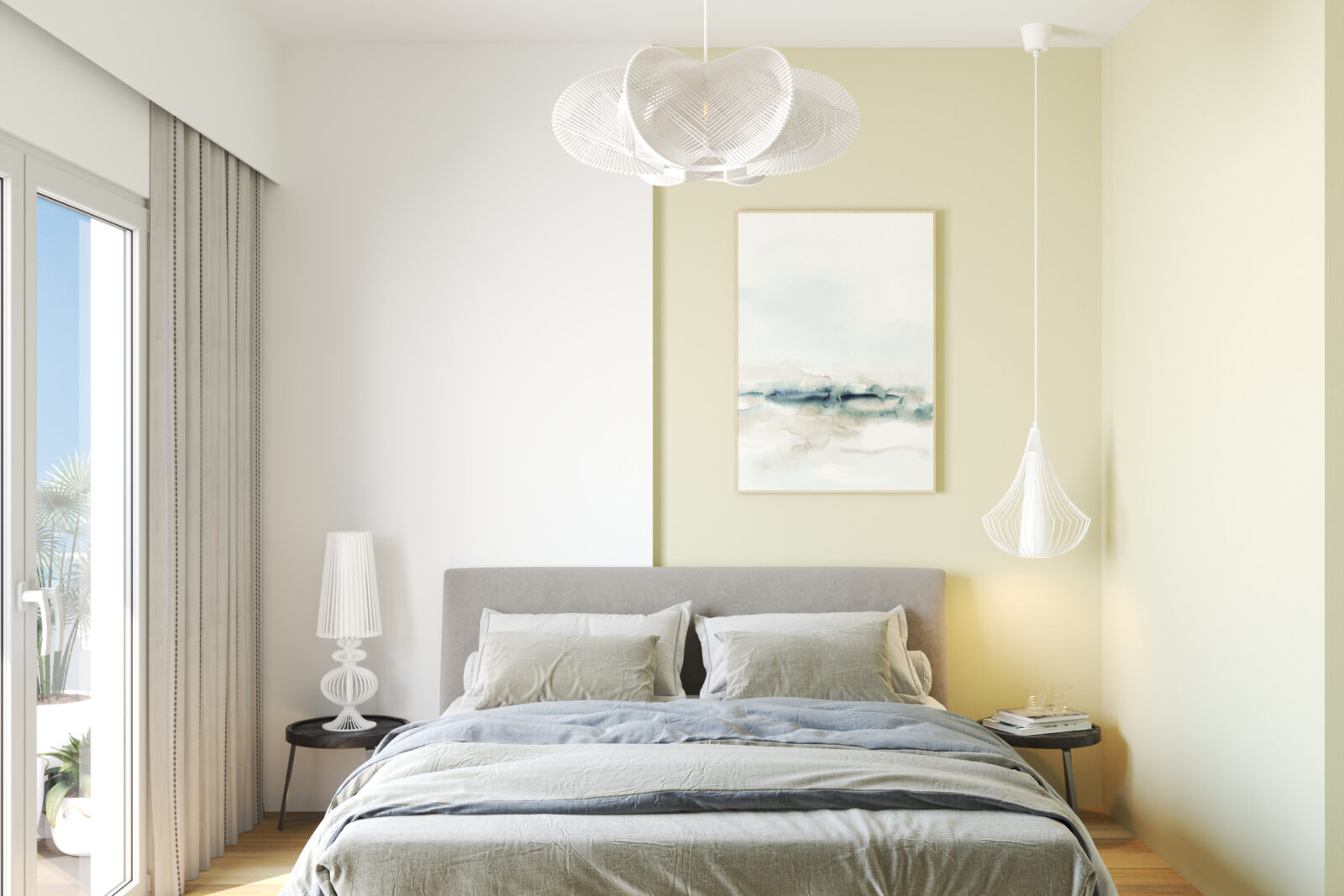 Spavaća soba: krevet - apartman br. 59 u Emerald Residence, Bar