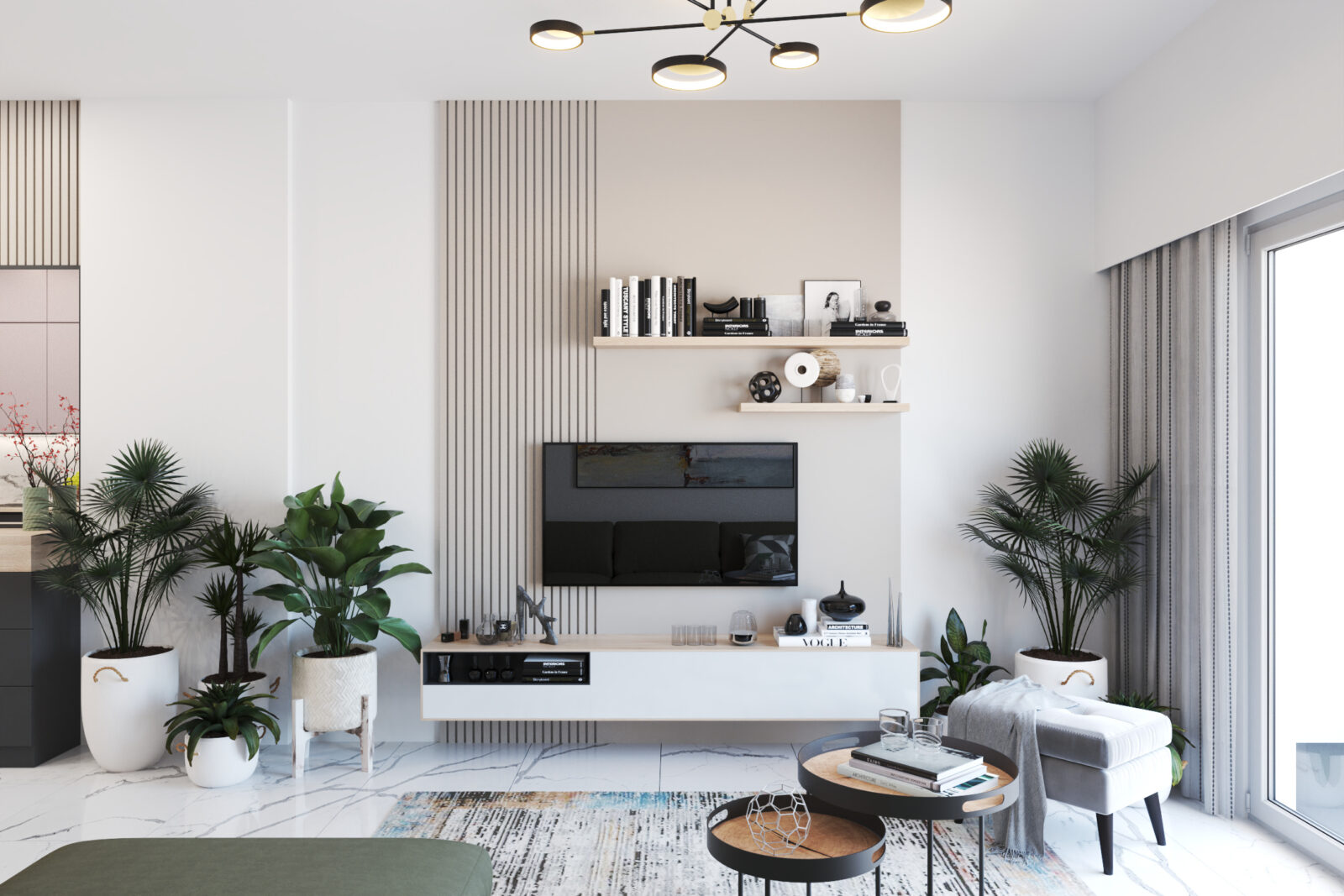 TV zona - apartman br. 59 u Emerald Residence, Bar