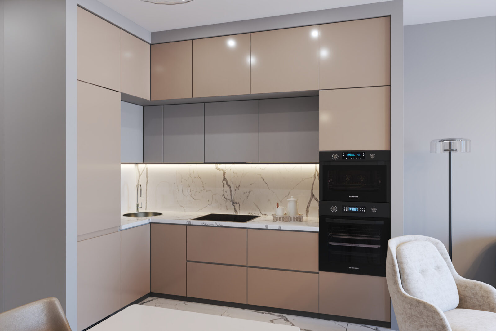 Kuhinja - apartman br. 61 u Emerald Residence, Bar
