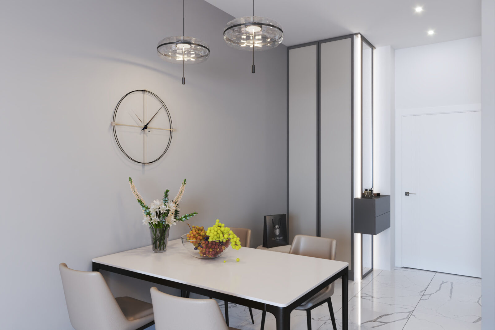 Trpezarijski sto i predsoblje - apartman br. 61 u Emerald Residence, Bar