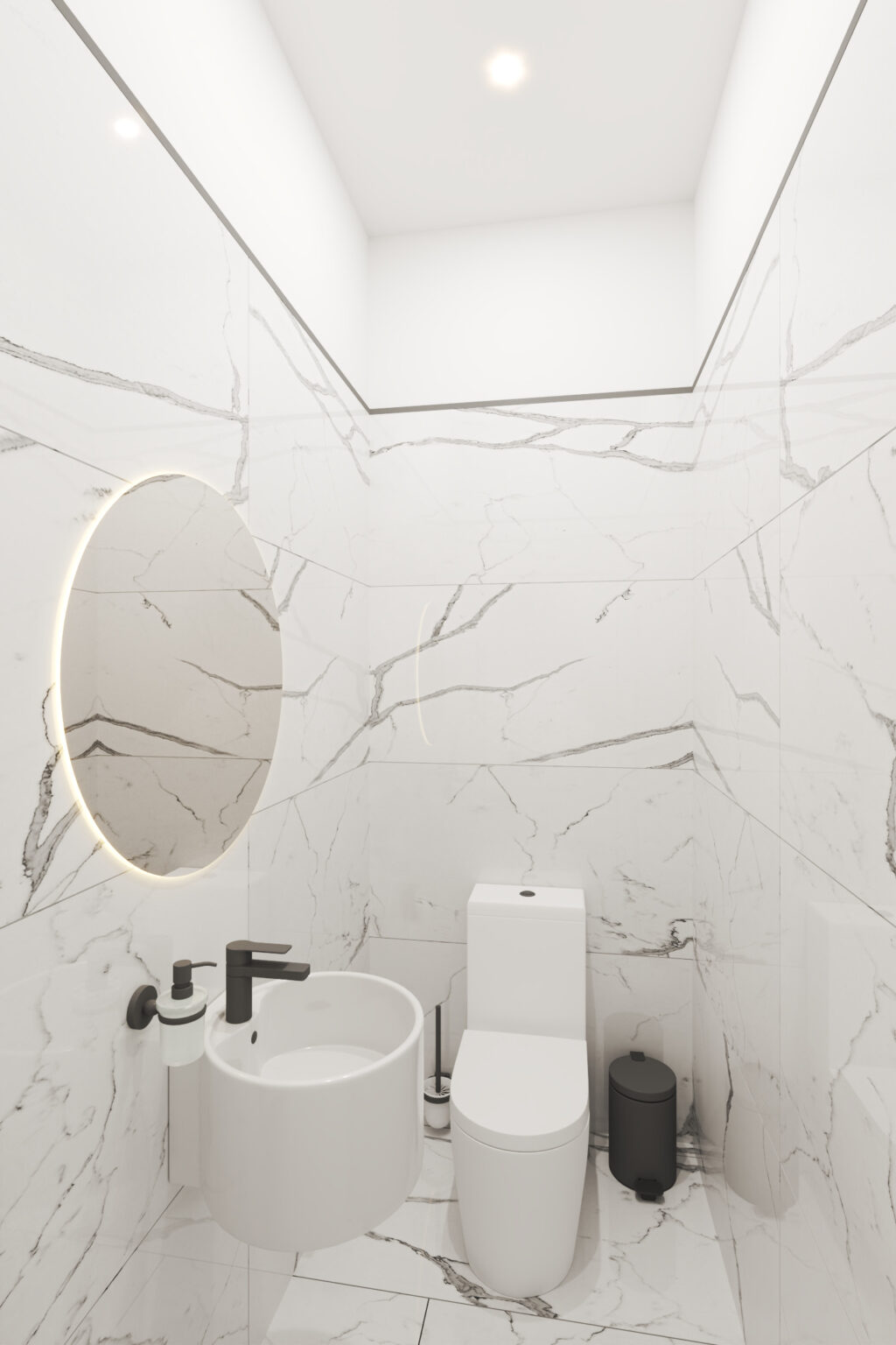 Kupatilo: ogledalo sa osvjetljenjem - apartman br. 61 u Emerald Residence, Bar