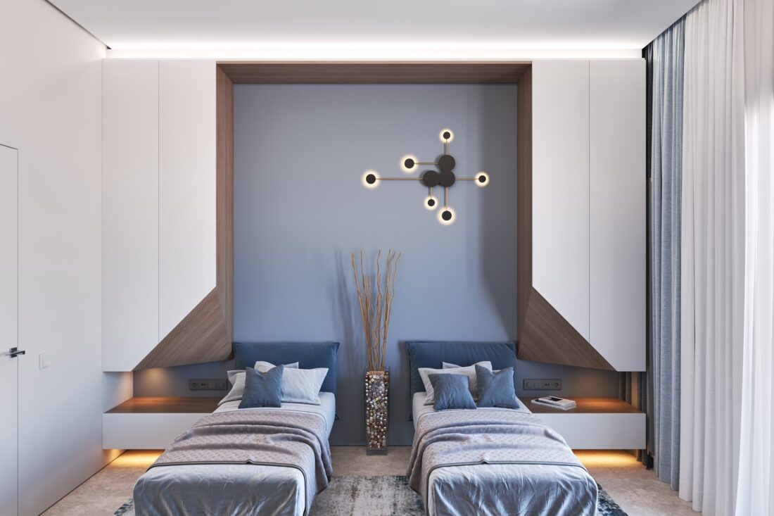 Apartment D-51 in RC BELVEDERE - Bečići, Budva, Montenegro - spavaća soba