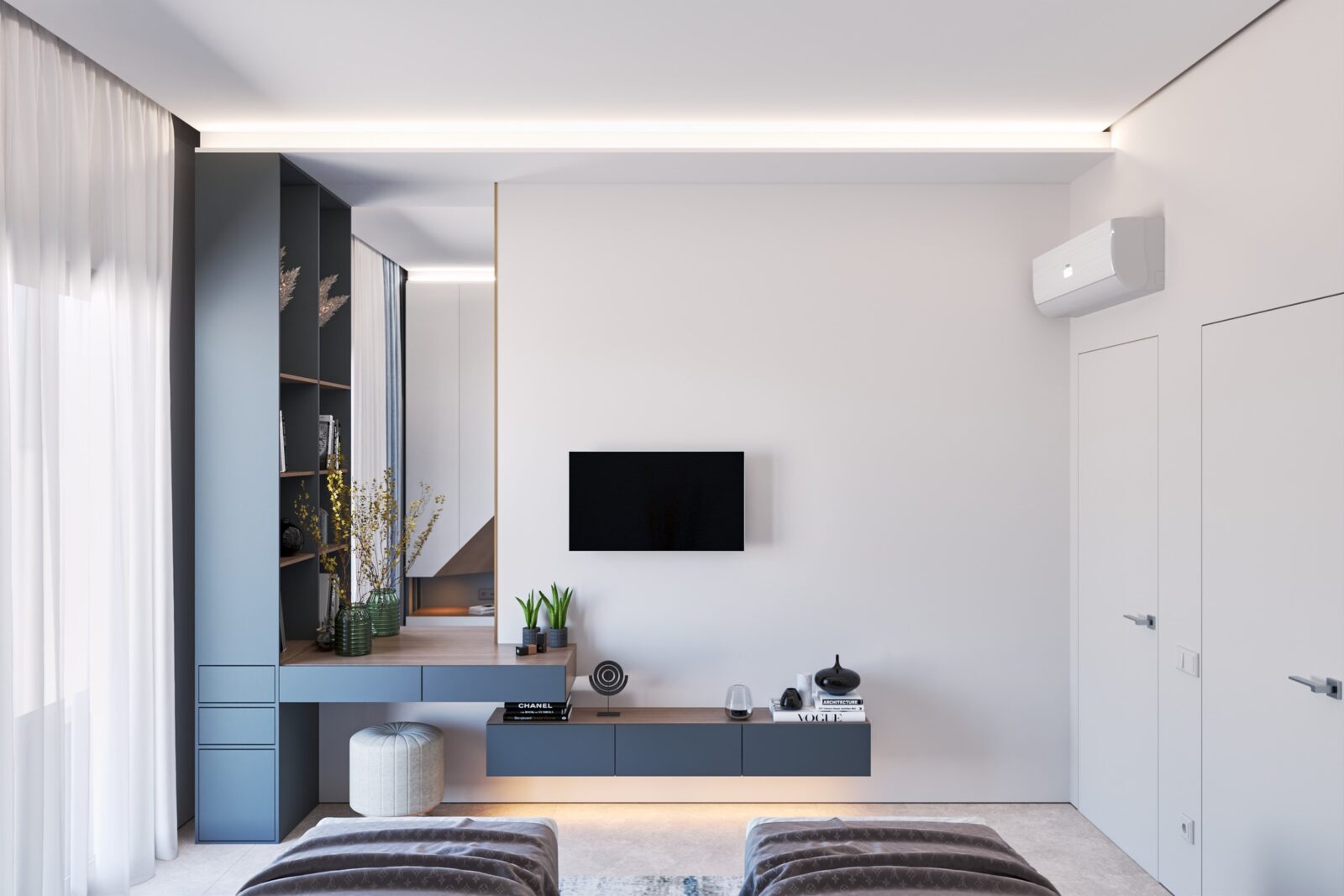 Renders of the ADRIA apartment - Second bedroom