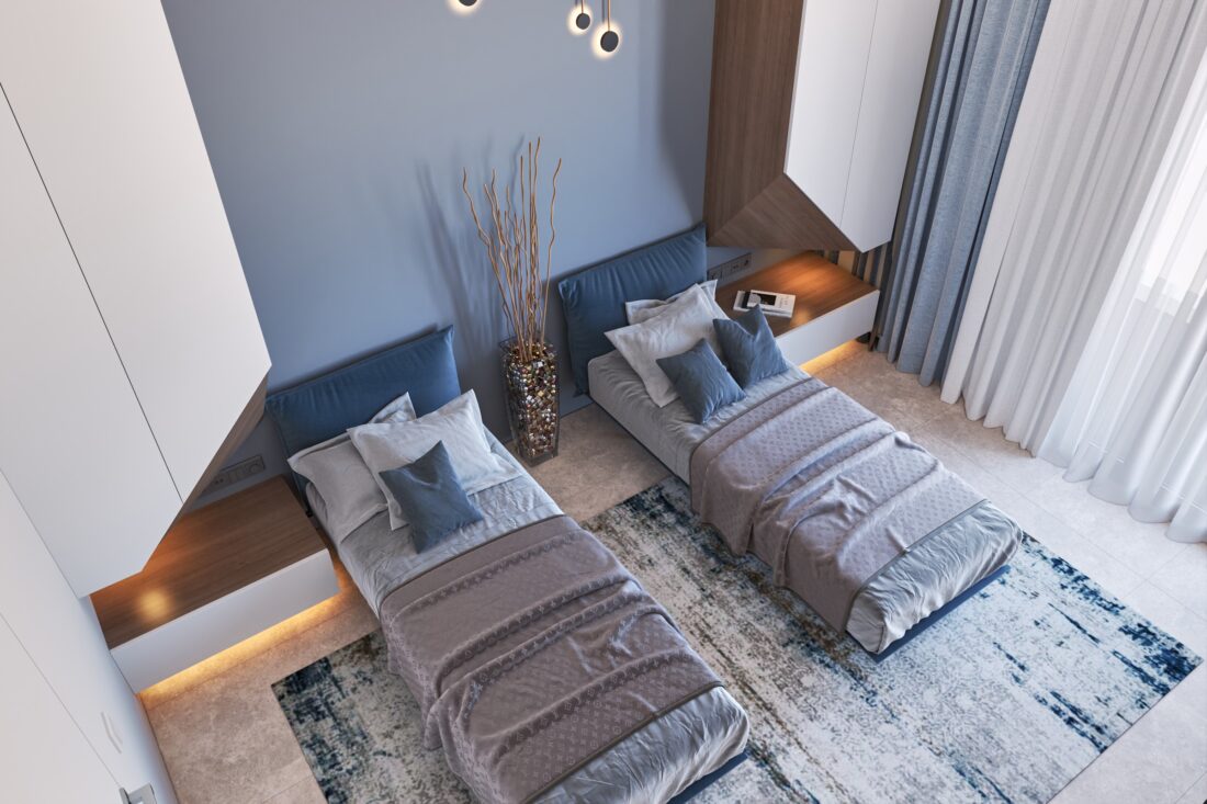 Apartment D-51 in RC BELVEDERE - Bečići, Budva, Montenegro - spavaća soba