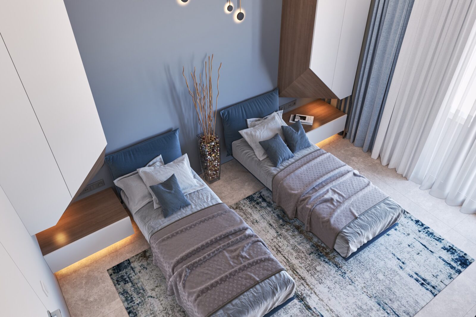 Renders of the ADRIA apartment - Second bedroom