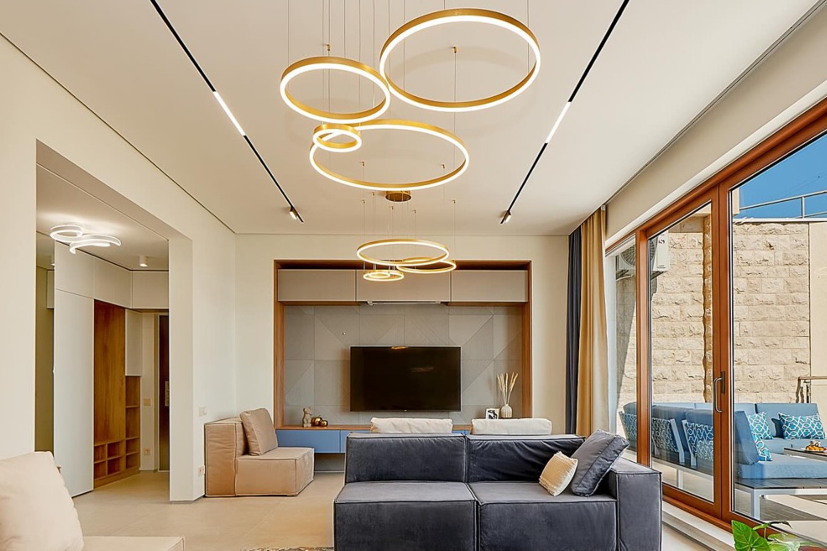 Living room after handover - ADRIA apartment in RC Belvedere, Bečići