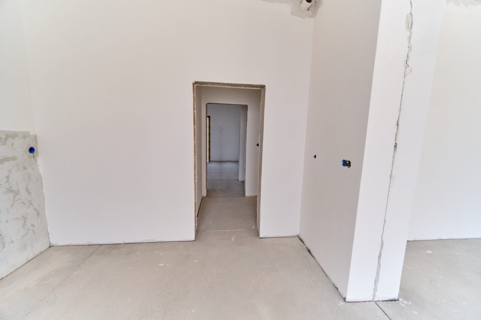 Kitchen before: the second door from the corridor - ADRIA apartment in RC Belvedere, Bečići