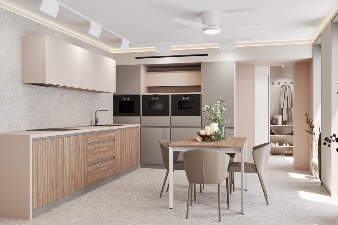 Kuhinja i prolaz u predsoblje - apartman AURA u Zupcima, Bar