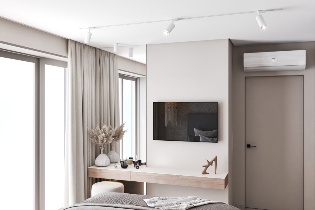 Glavna spavaća soba: TV komoda i toaletni sto - apartman AURA u Zupcima, Bar