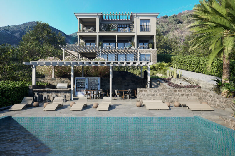 Project of an apartment building in the Bay of Kotor — Kamenari, Herceg Novi, Montenegro