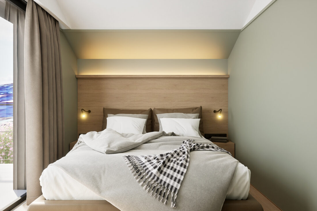 Private House SALVIA - Kamenari, Herceg Novi, Montenegro - master bedroom