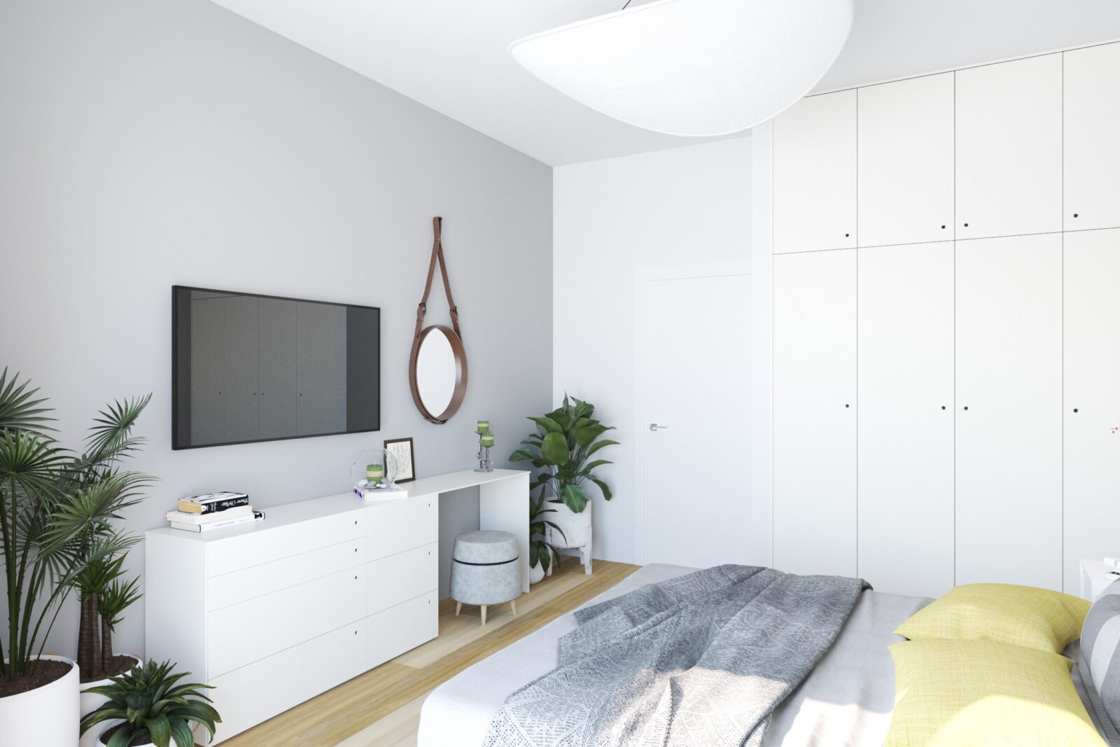 Spavaća soba: komoda i plakar - apartman br. 57 u Emerald Residence, Bar