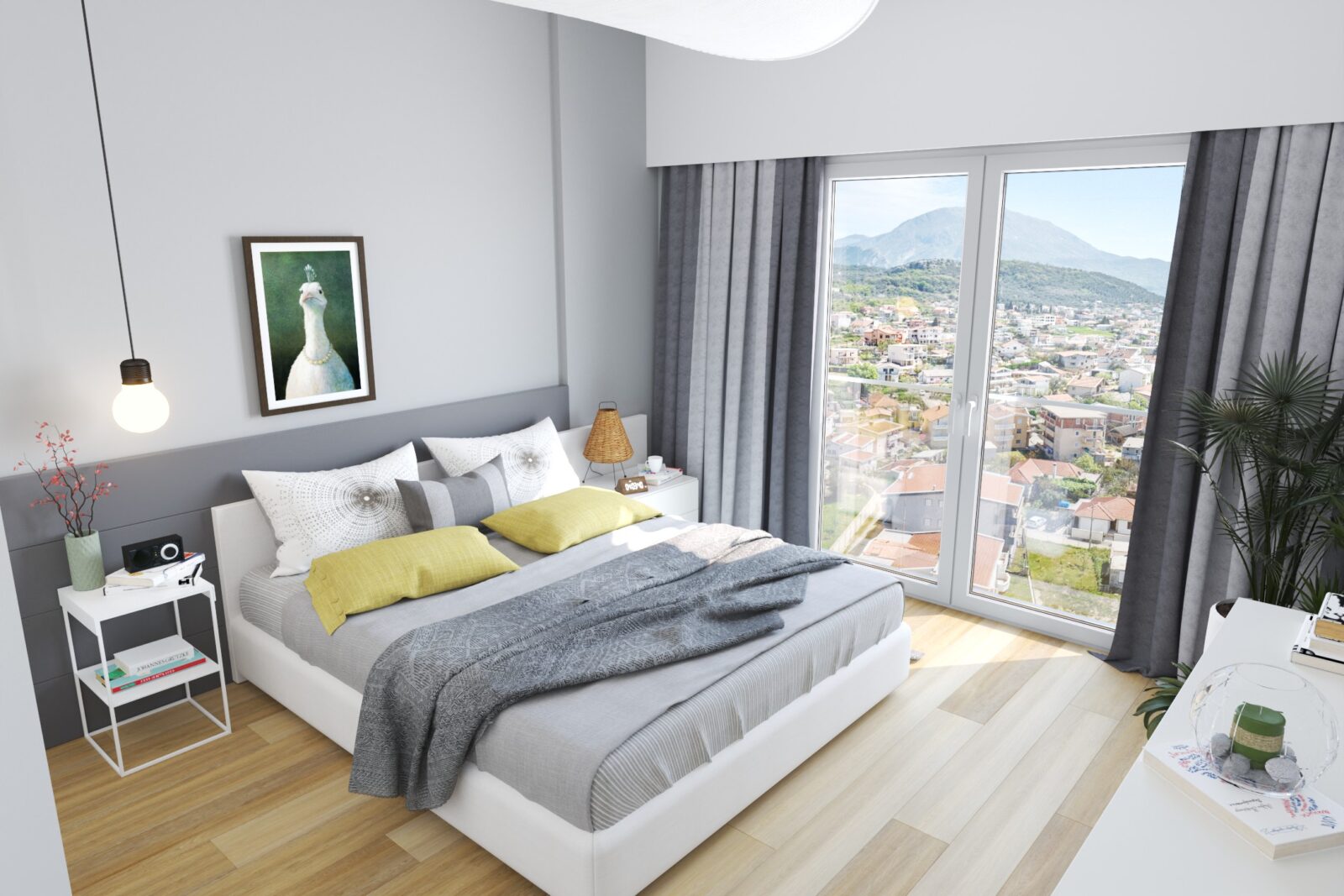 Spavaća soba - apartman br. 57 u Emerald Residence, Bar