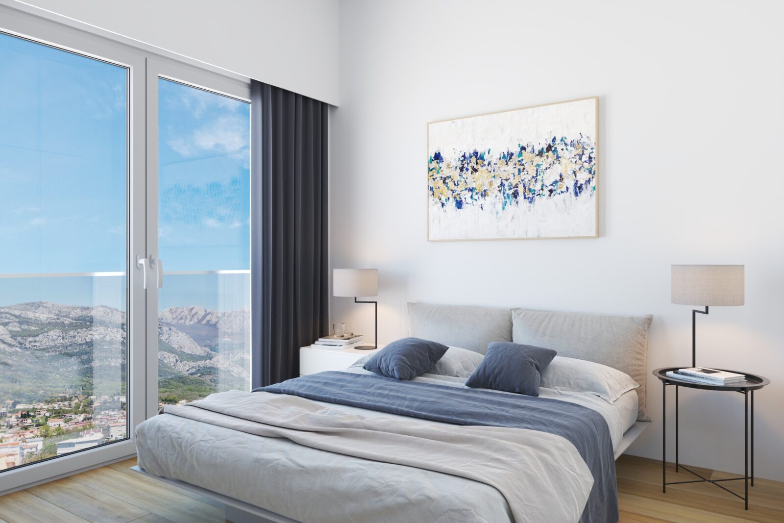 Druga spavaća soba - apartman br. 59 u Emerald Residence, Bar
