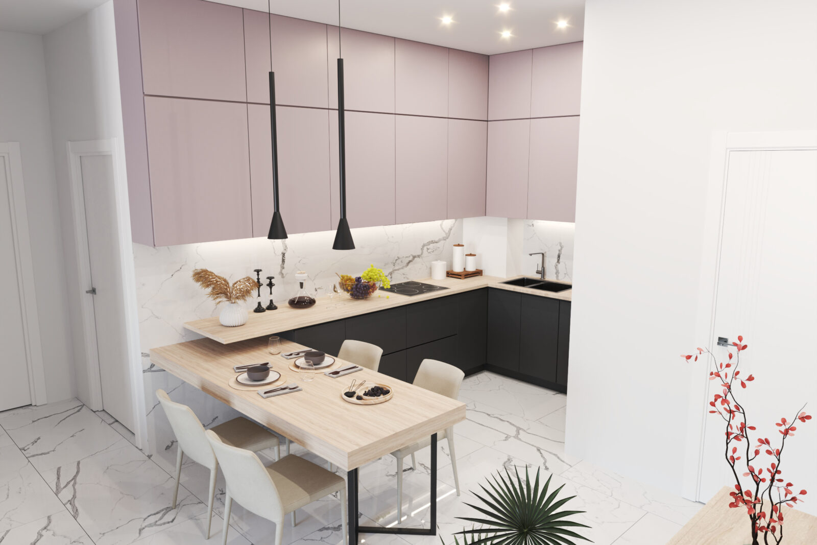 Kuhinja - apartman br. 59 u Emerald Residence, Bar
