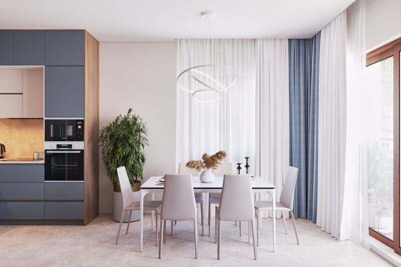 Kitchen-living room - JADRAN apartment in RC Belvedere, Bečići